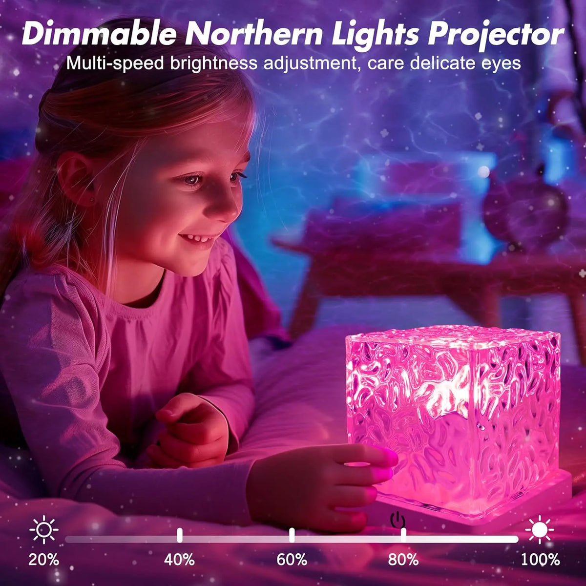Rechargeable Ocean Wave Shower Light – 16 Color Waterproof LED Projector Lamp with Remote for Relaxing Bathroom & Bedroom Ambience