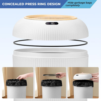 Smart Touchless Trash Can – Waterproof Automatic Motion Sensor Garbage Bin for Bathroom, Office & Home Space Saving