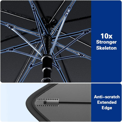 Portable car sunshade, windshield sunshade, foldable windshield sunshade, car exterior accessories, daily car windshield cooling umbrella