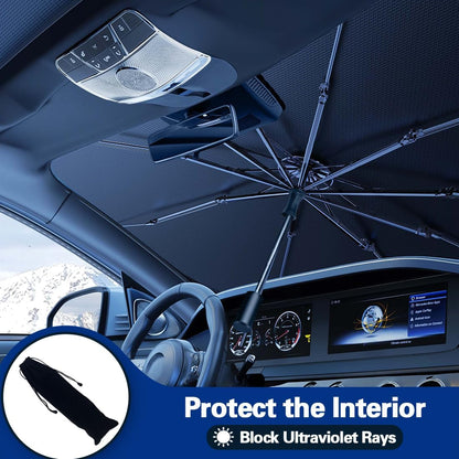 Portable car sunshade, windshield sunshade, foldable windshield sunshade, car exterior accessories, daily car windshield cooling umbrella