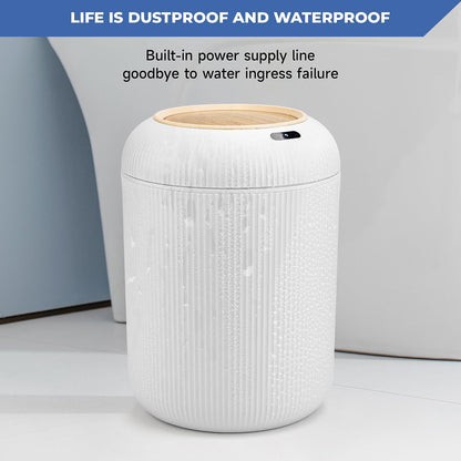 Smart Touchless Trash Can – Waterproof Automatic Motion Sensor Garbage Bin for Bathroom, Office & Home Space Saving
