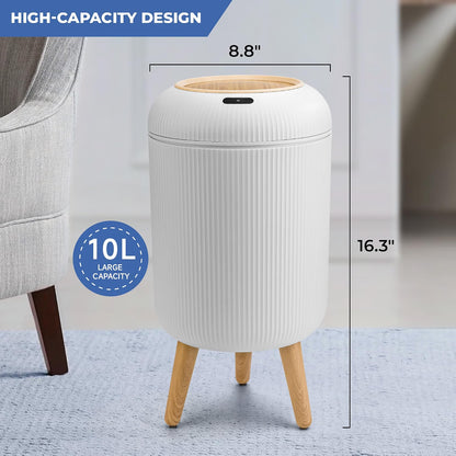 Smart Touchless Trash Can – Waterproof Automatic Motion Sensor Garbage Bin for Bathroom, Office & Home Space Saving