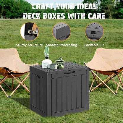 31-Gallon Outdoor Storage Box, Waterproof & UV-Resistant, Perfect for Organizing Patio Furniture, Cushions, Toys, and Tools. Ideal for Patio, Garage, and Deck.Summervibes