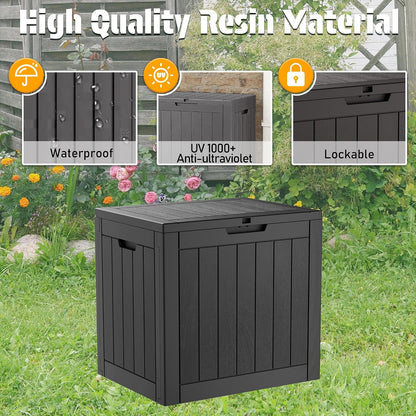 31-Gallon Outdoor Storage Box, Waterproof & UV-Resistant, Perfect for Organizing Patio Furniture, Cushions, Toys, and Tools. Ideal for Patio, Garage, and Deck.Summervibes