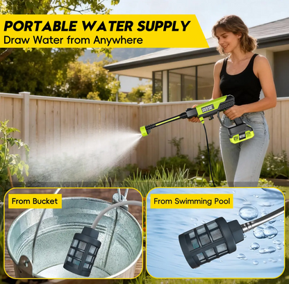 Cordless Pressure Washer – Portable High-Pressure Power Cleaner for Cars, Home & Garden